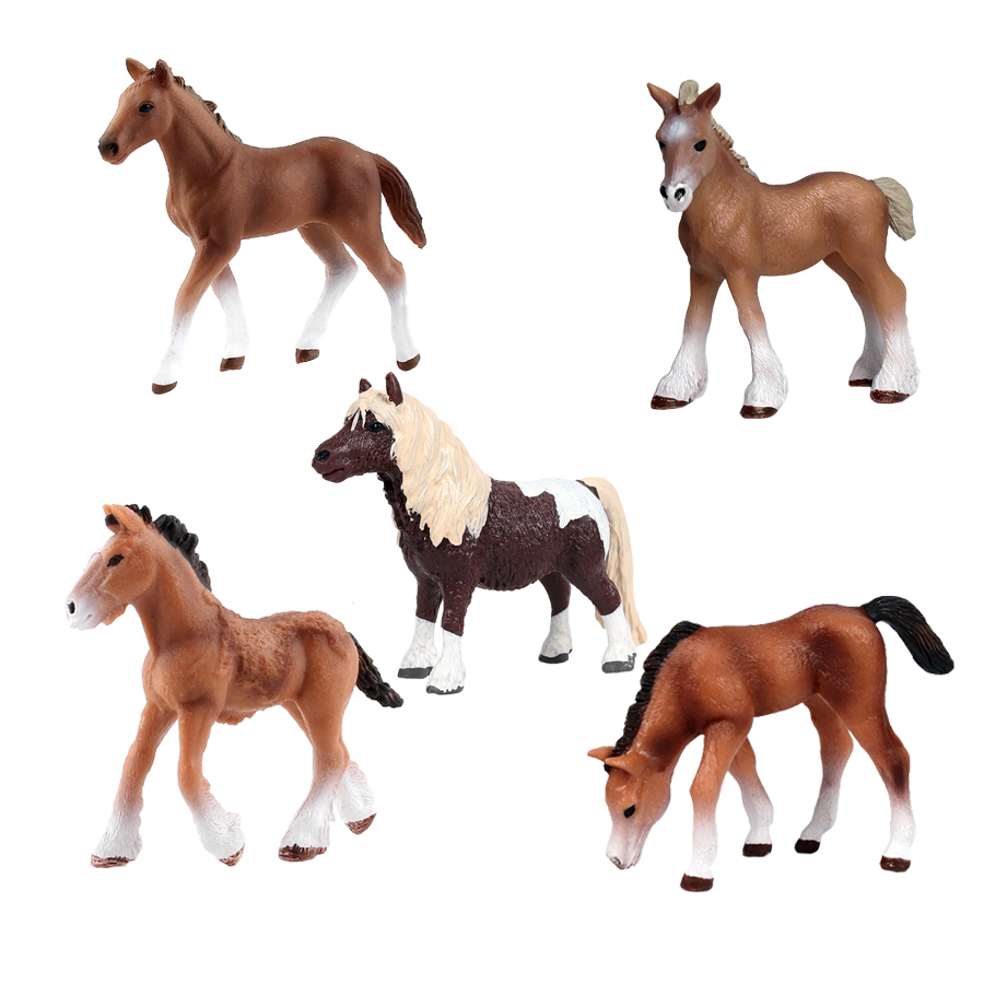 Model Kit Horse - Figurinhas de cavalo plástico para crianças,