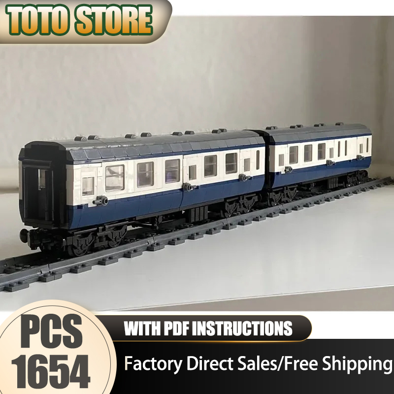 Model Kit Train - Blocos de construção de trem ferroviário,