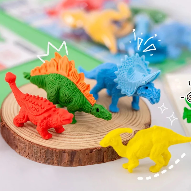 Model Kit Dinosaur Bandai - Conjunto de 4 Borrachas Criativas em