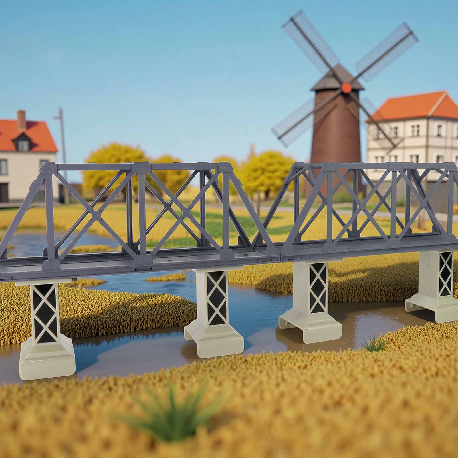 Model Kit Train - Kit de Ponte Ferroviária de Alta