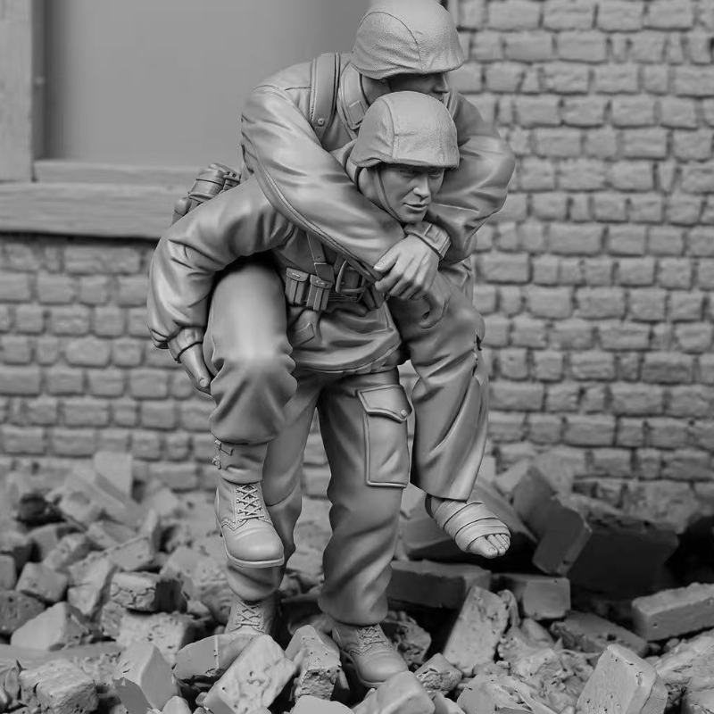 Model Kit Horse - Figura de resina em escala 1/35,
