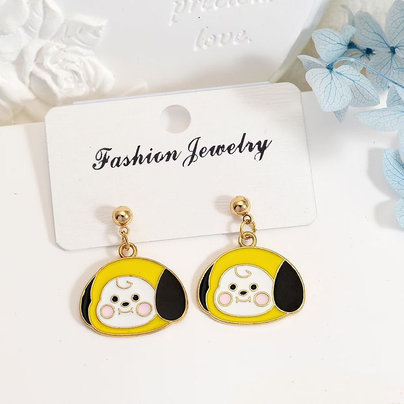 Brincos BT21 Chimmy Tata Koya  - Model Kit Girl avaliação e preço