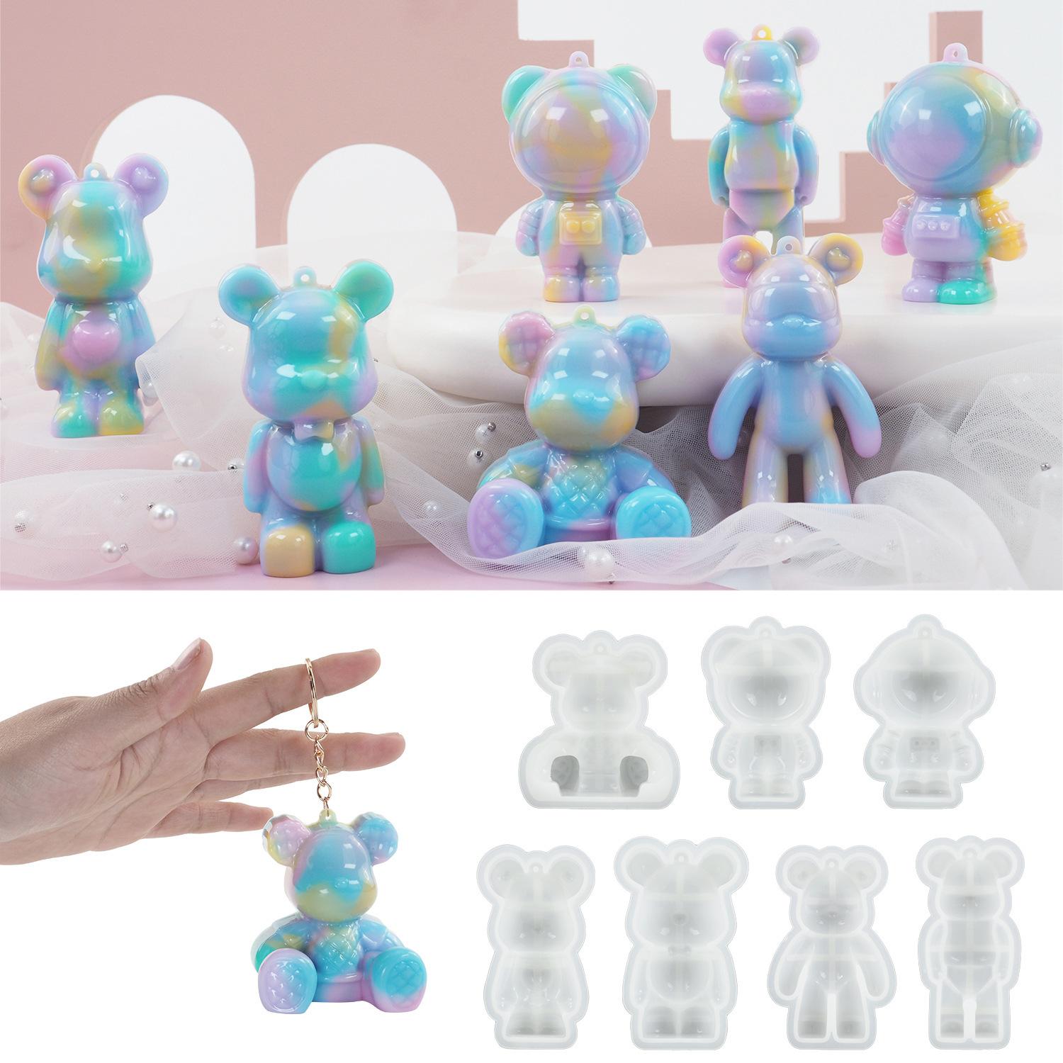 Diy cristal resina epóxi molde - Model Kit Varnish avaliação e preço