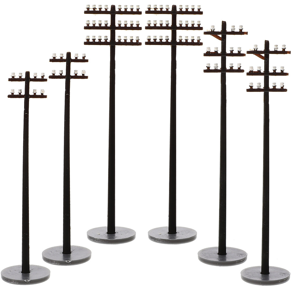 6 Peças de Postes de Telegrafi - Model Kit Toy avaliação e preço