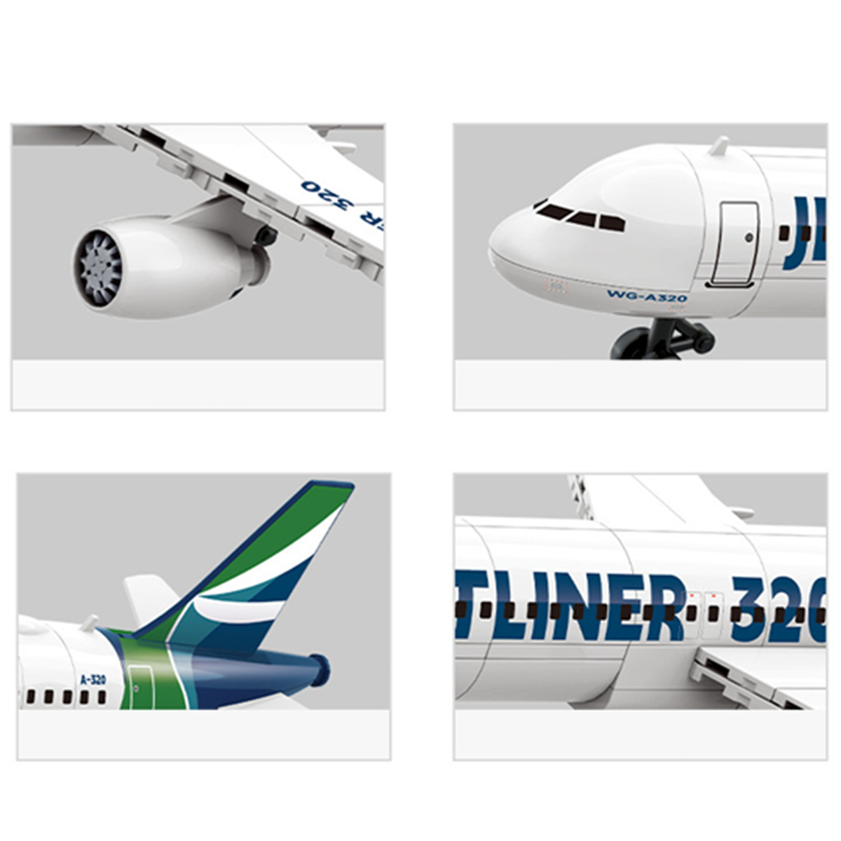 Modelo de Avião A320 para Deco - Model Kit Toy avaliação e preço