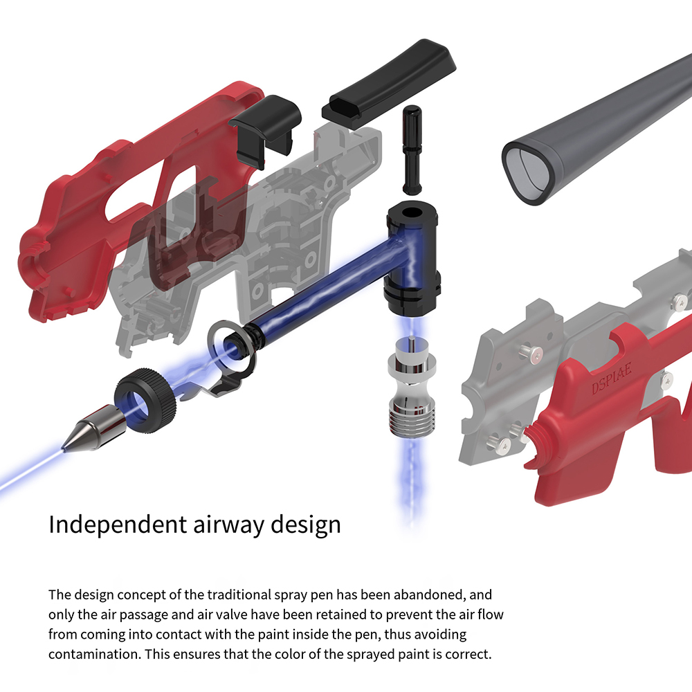 Conjunto de Aerógrafo DSPIAE P - Model Kit Tool Set avaliação e preço